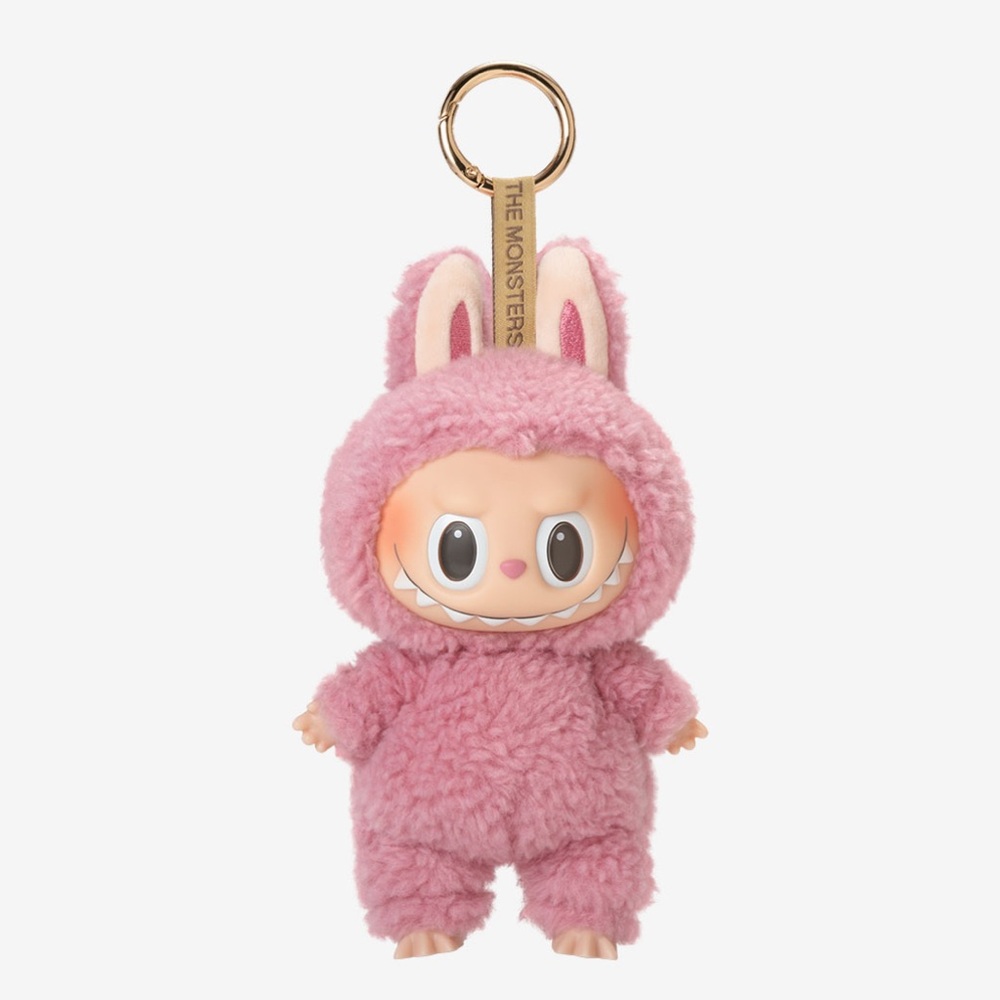 Pink Bunny Plush Keychain